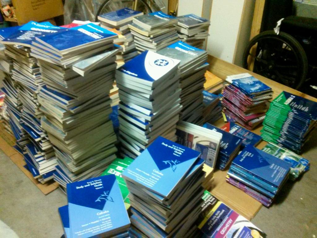 700+ Math Books Donated by the Zitman Family